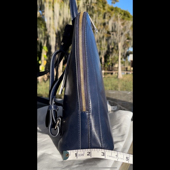 Brahmin - Rosemary Navy Topsail Backpack main image 4